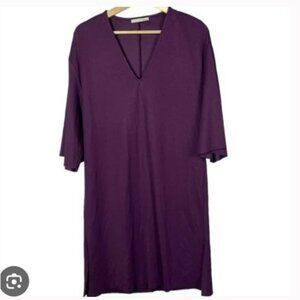 Zara Purple Plum Shift Dress Size small